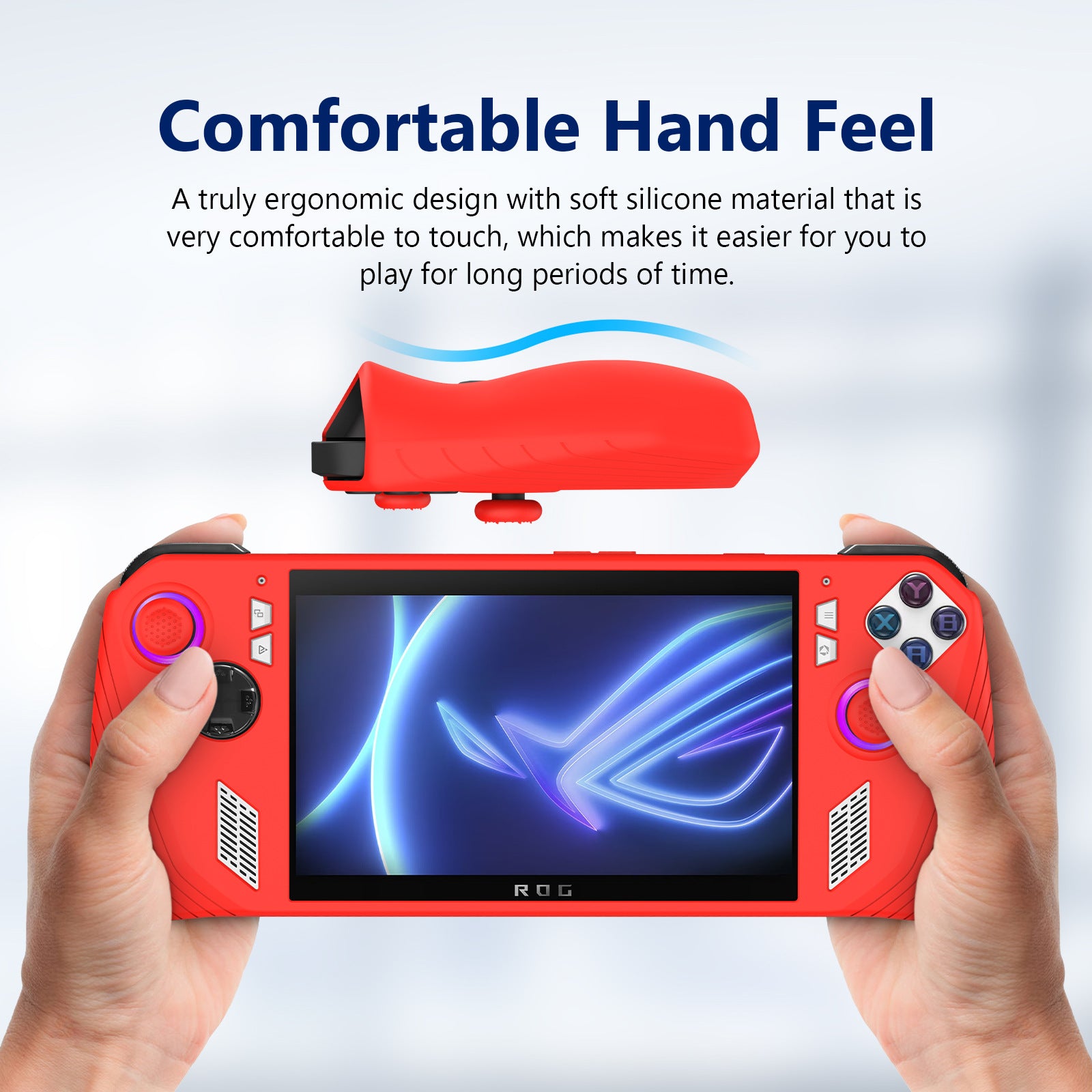 For ASUS ROG Ally Handheld Game Console Soft Silicone Cover Protective Case For ASUS ROG Ally Handheld Game Console Soft Silicone Cover Protective Case